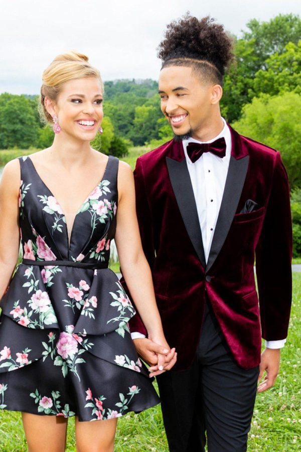 Burgundy Velvet Tuxedo