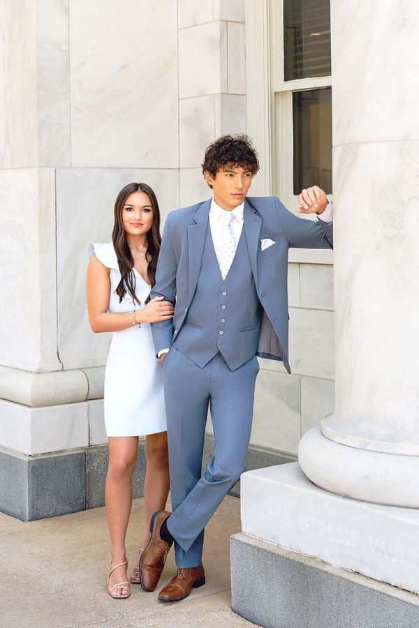 Slate Blue Metro Suit — view 2