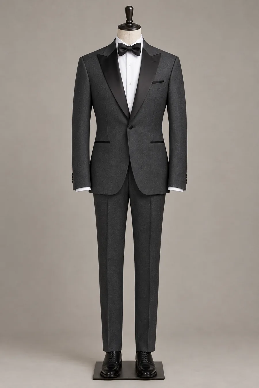 Charcoal Peak Lapel Tuxedo