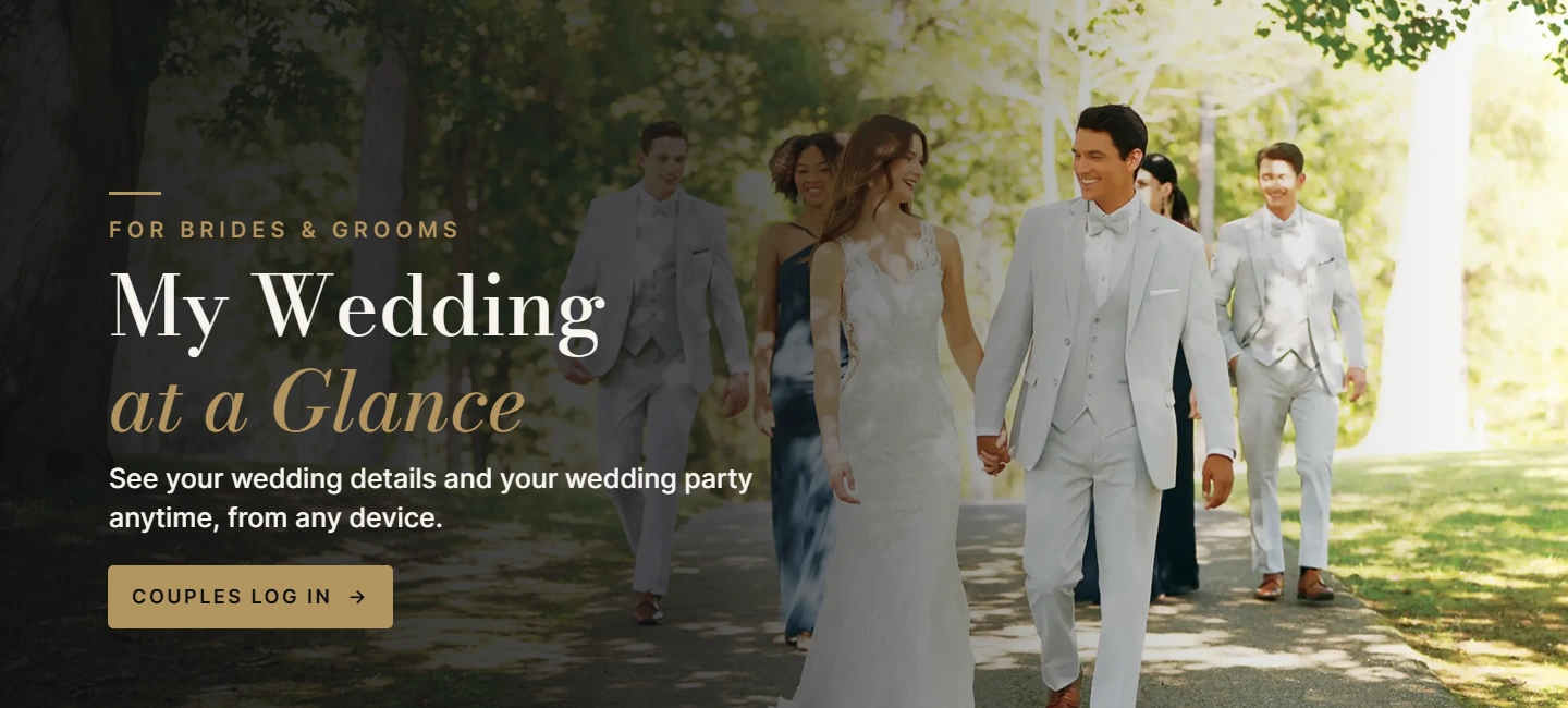 My Wedding at a Glance — couples log in